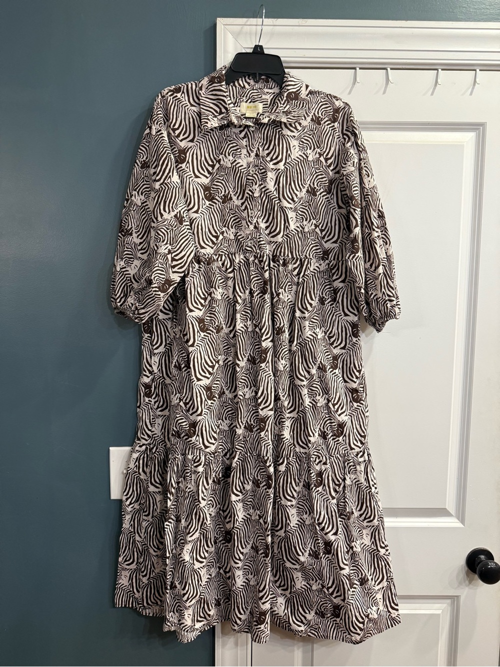 Maeve Bettina Tiered Shirt Dress